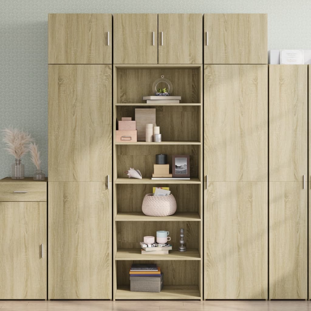 Highboard Sonoma Oak 70x41x185 cm Engineered Wood